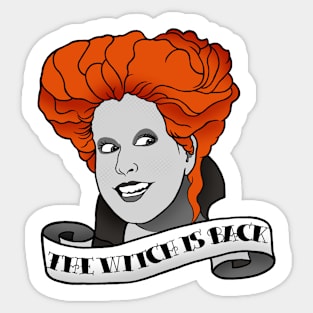 The Witch is Back! Sticker